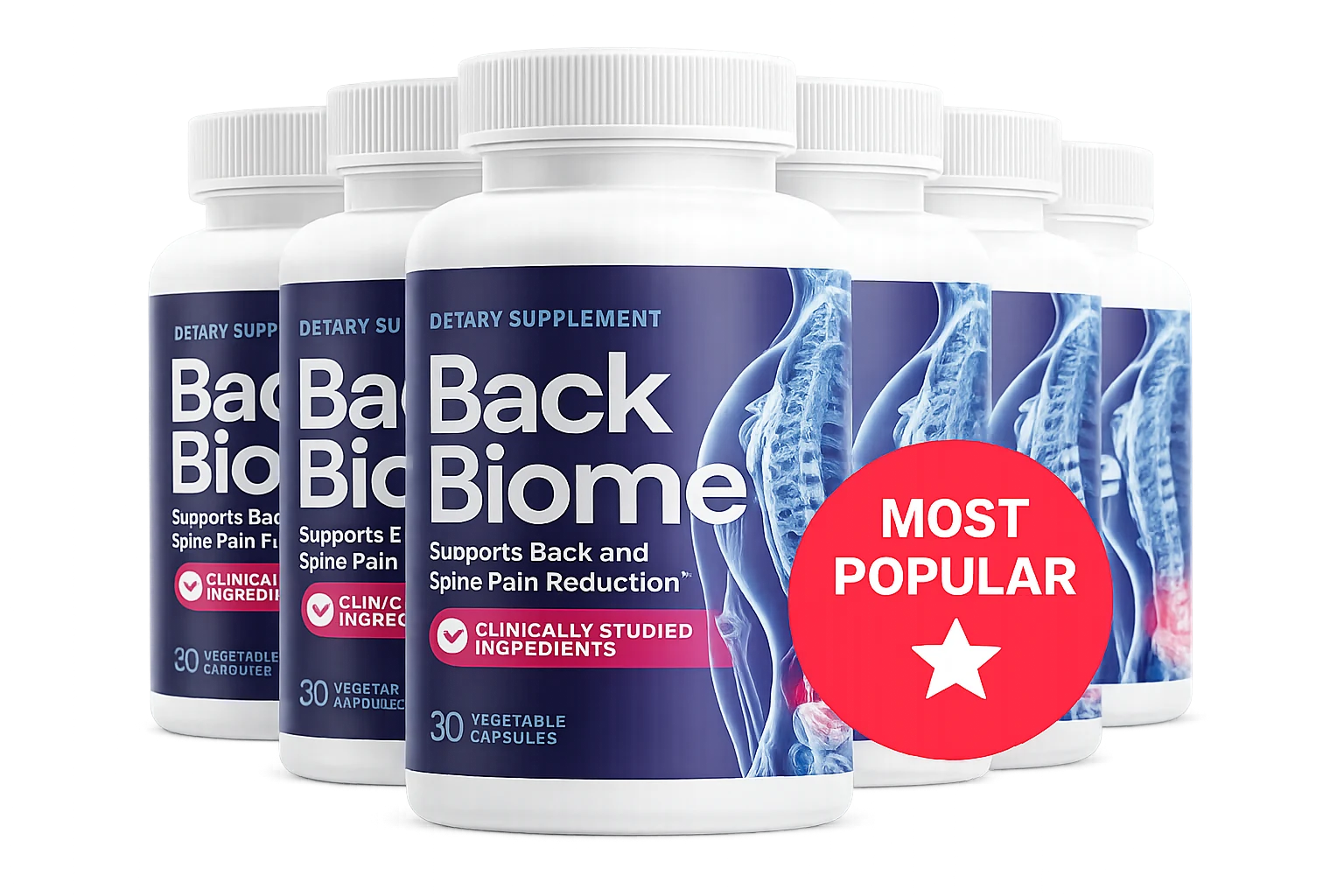 BackBiome 6-bottle pack — best value order